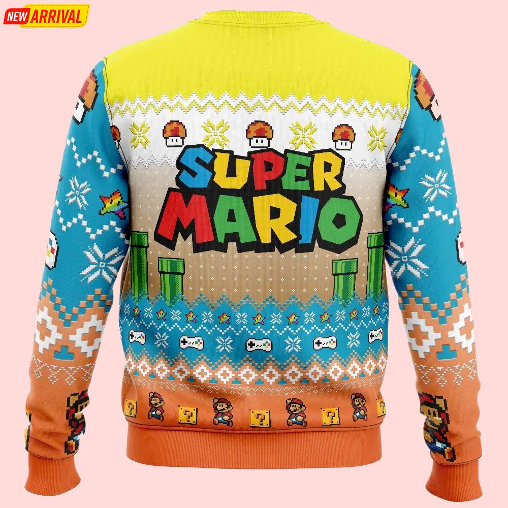 Adventures Of Super Mario Bros Christmas Ugly Sweater