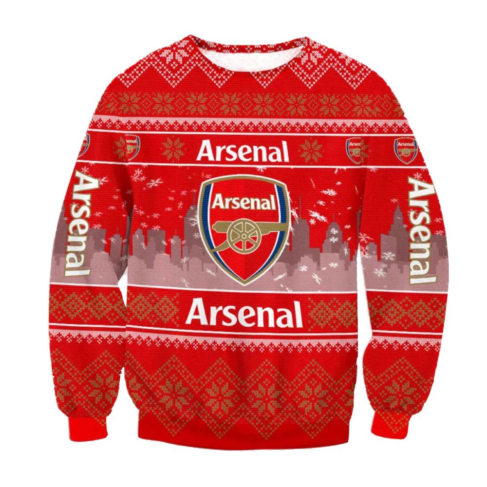 Arsenal Fc Logo Ugly Christmas Sweater