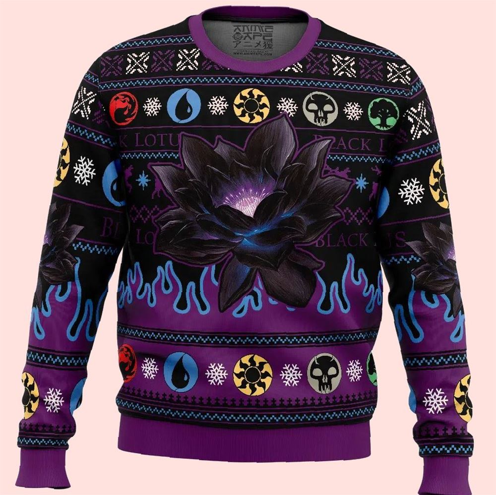 Black Lotus Magic The Gathering Christmas Ugly Sweater