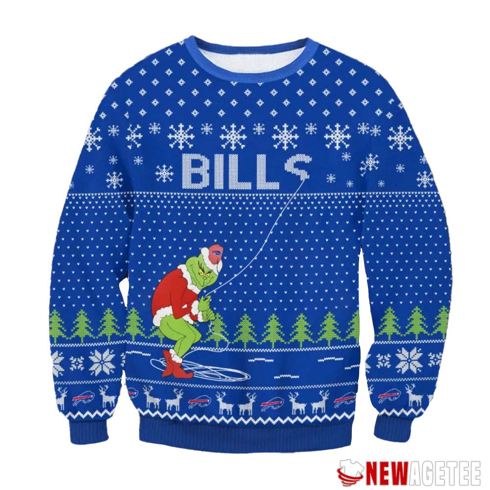 Buffalo Bills Grinch Remove Thread Nfl Ugly Christmas Sweater