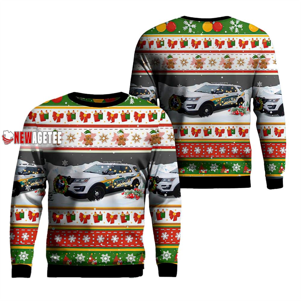 Bunnell Florida Flagler County Sheriffs Office Christmas Ugly Sweater