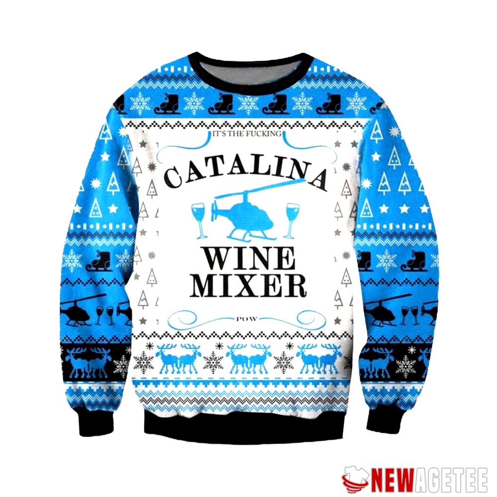 Catalina Wine Mixer Ugly Christmas Sweater Gift
