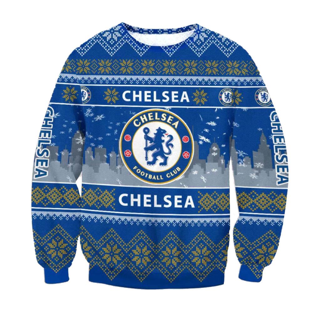 Chelsea Fc Logo Ugly Christmas Sweater