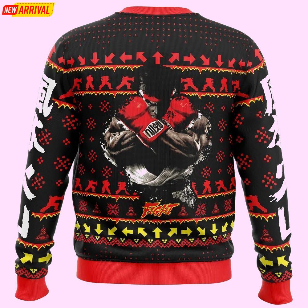 Christmas Ryu Street Fighter Christmas Ugly Sweater