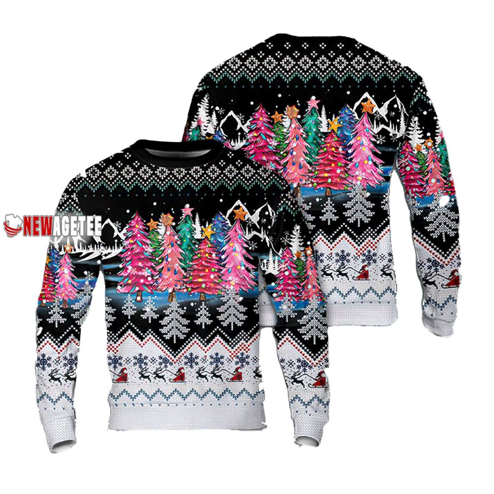 Christmas Trees With Lights Sweater