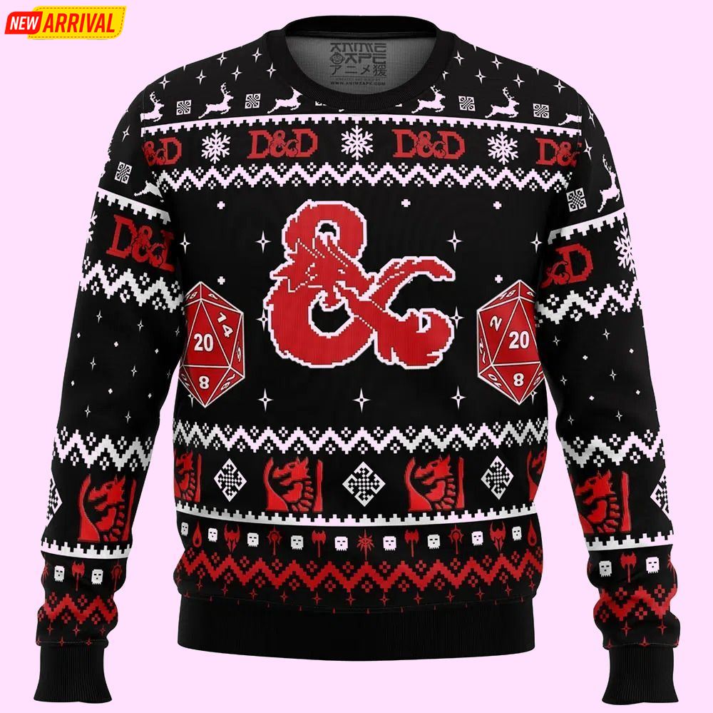 D D Dungeons And Dragons Christmas Ugly Sweater