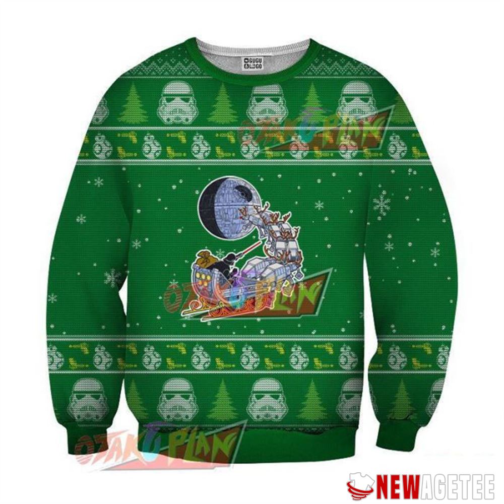 Darth Vader Santa Christmas Navy Ugly Sweater