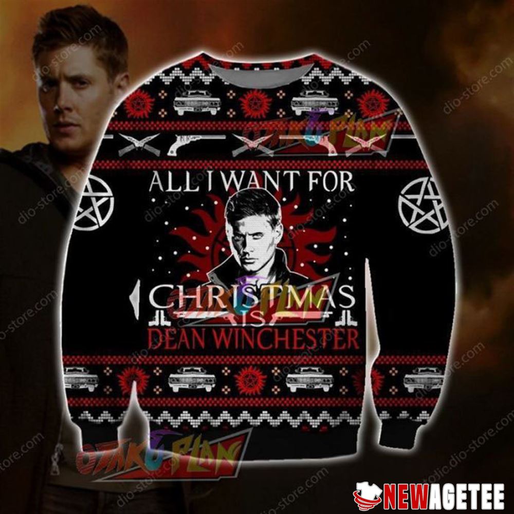 Dean Winchester Christmas Ugly Sweater