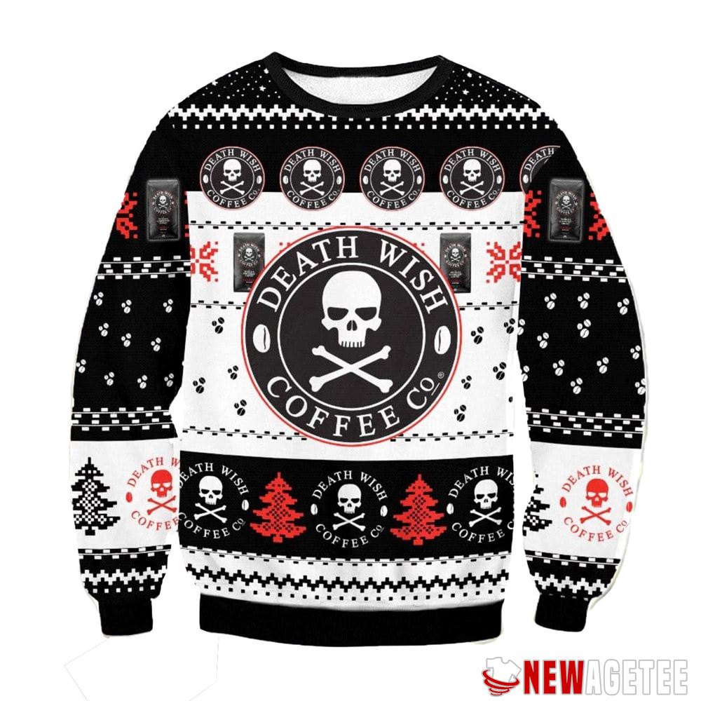 Death Wish Coffee Ugly Christmas Sweater Gift