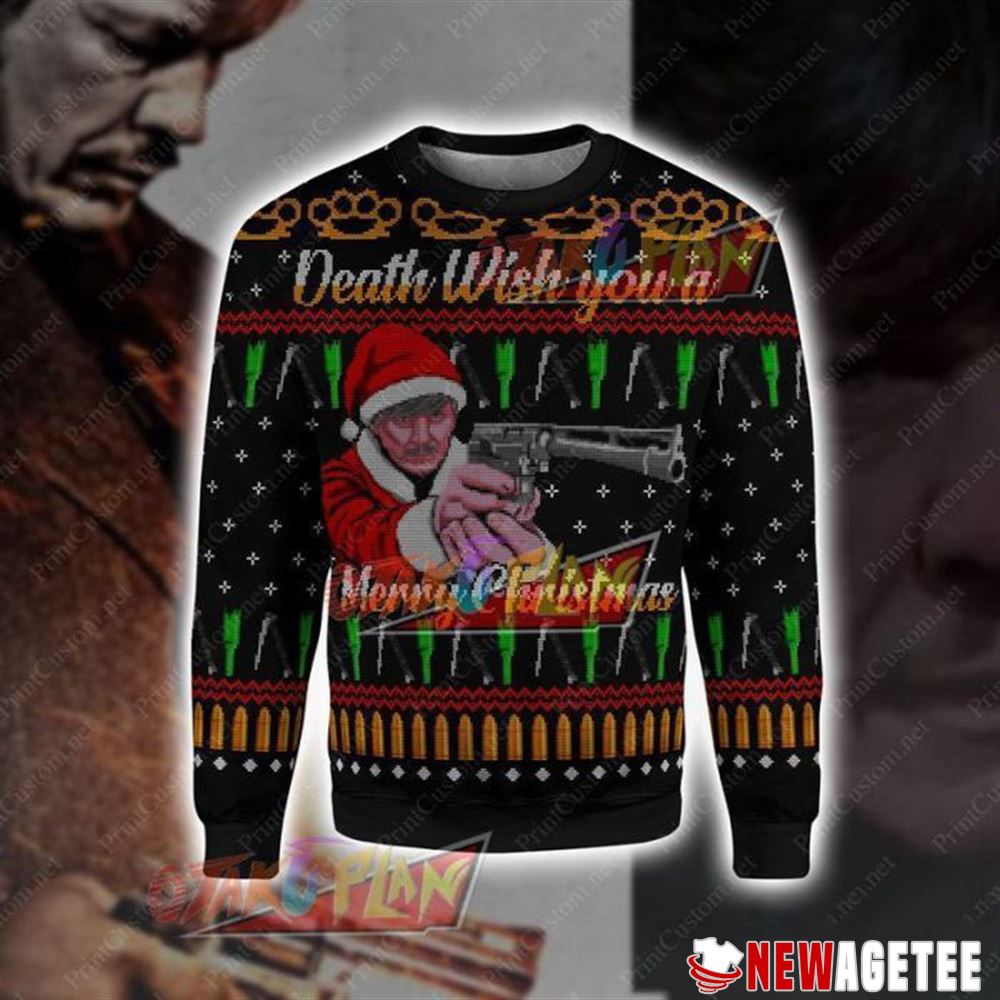 Death Wish Merry Christmas Ugly Sweater