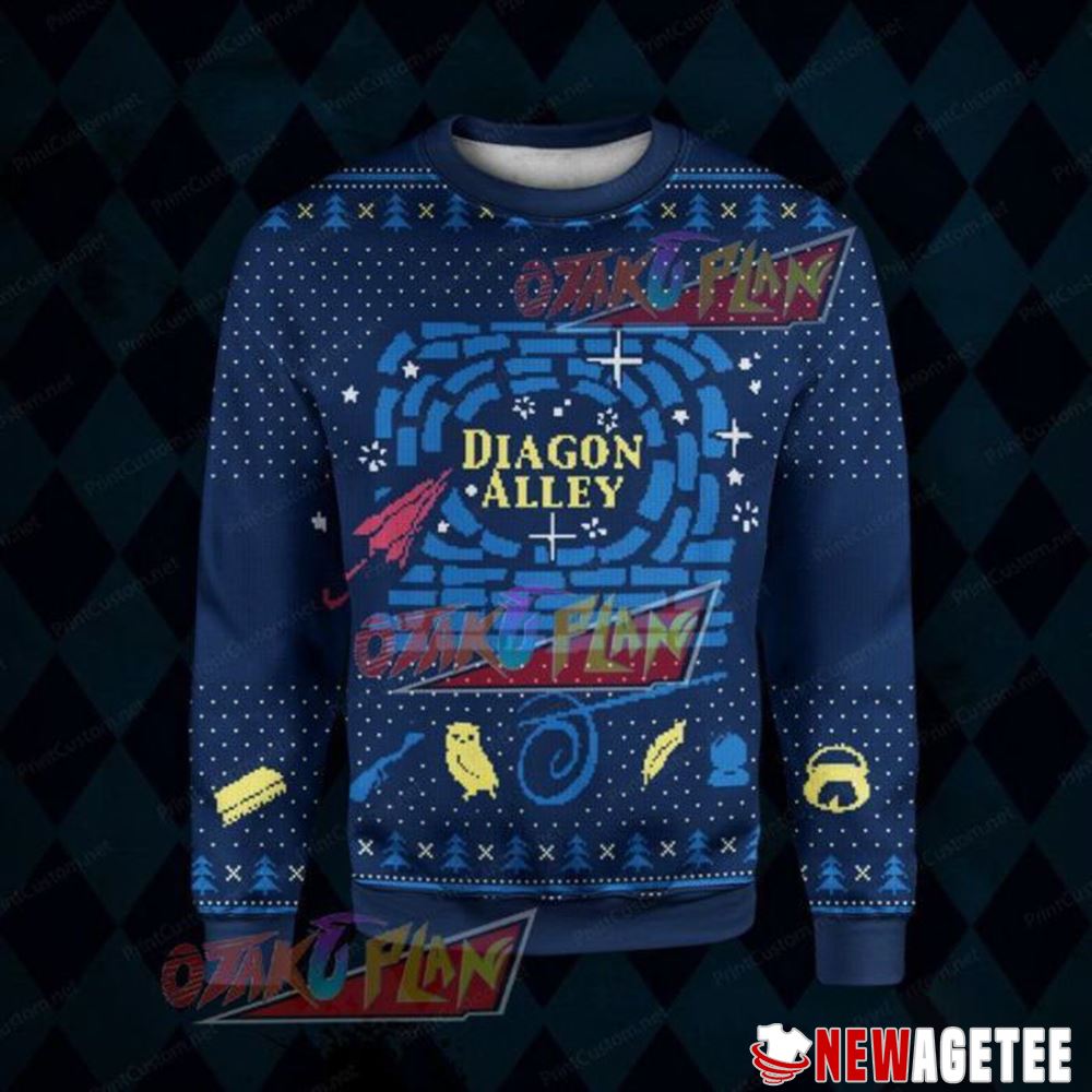 Diagon Alley Christmas Ugly Sweater