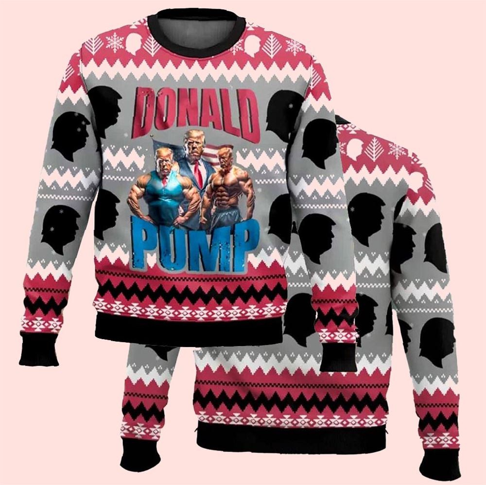 Donal Pump Christmas Ugly Sweater