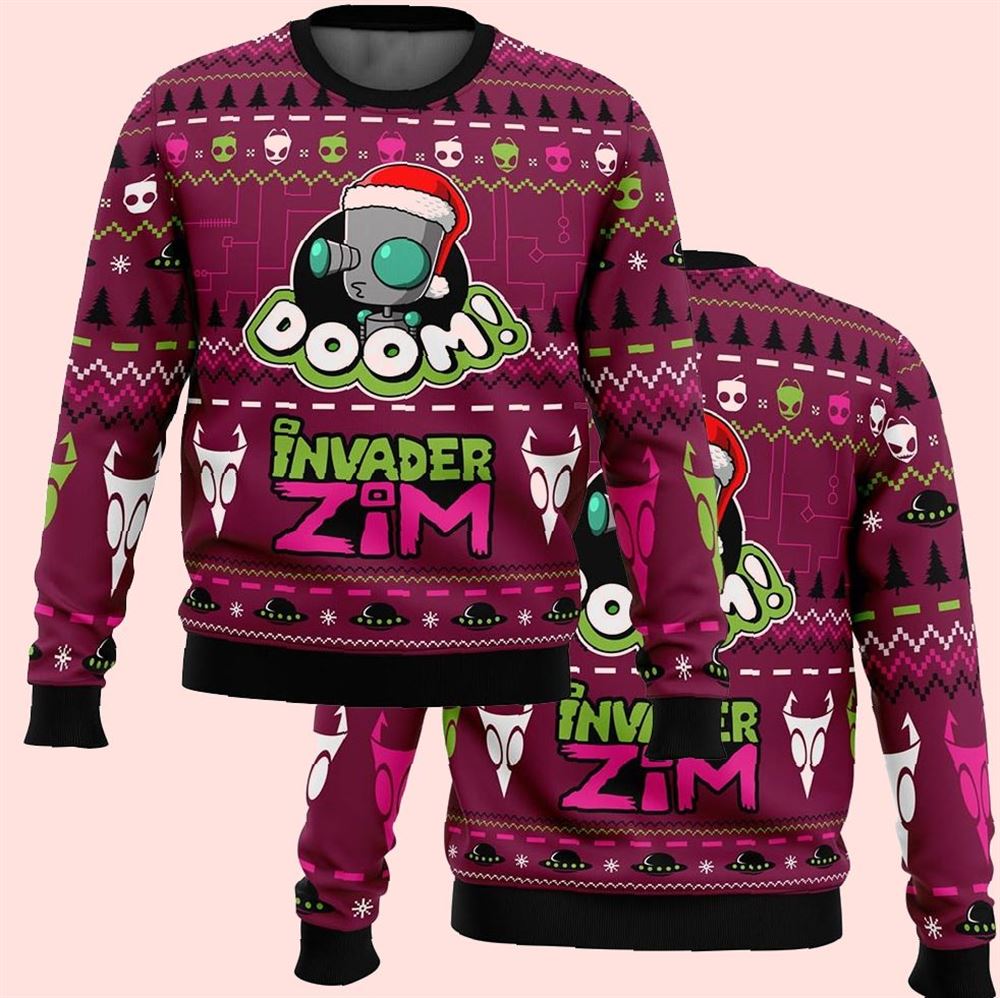 Doom Invader Zim Christmas Ugly Sweater