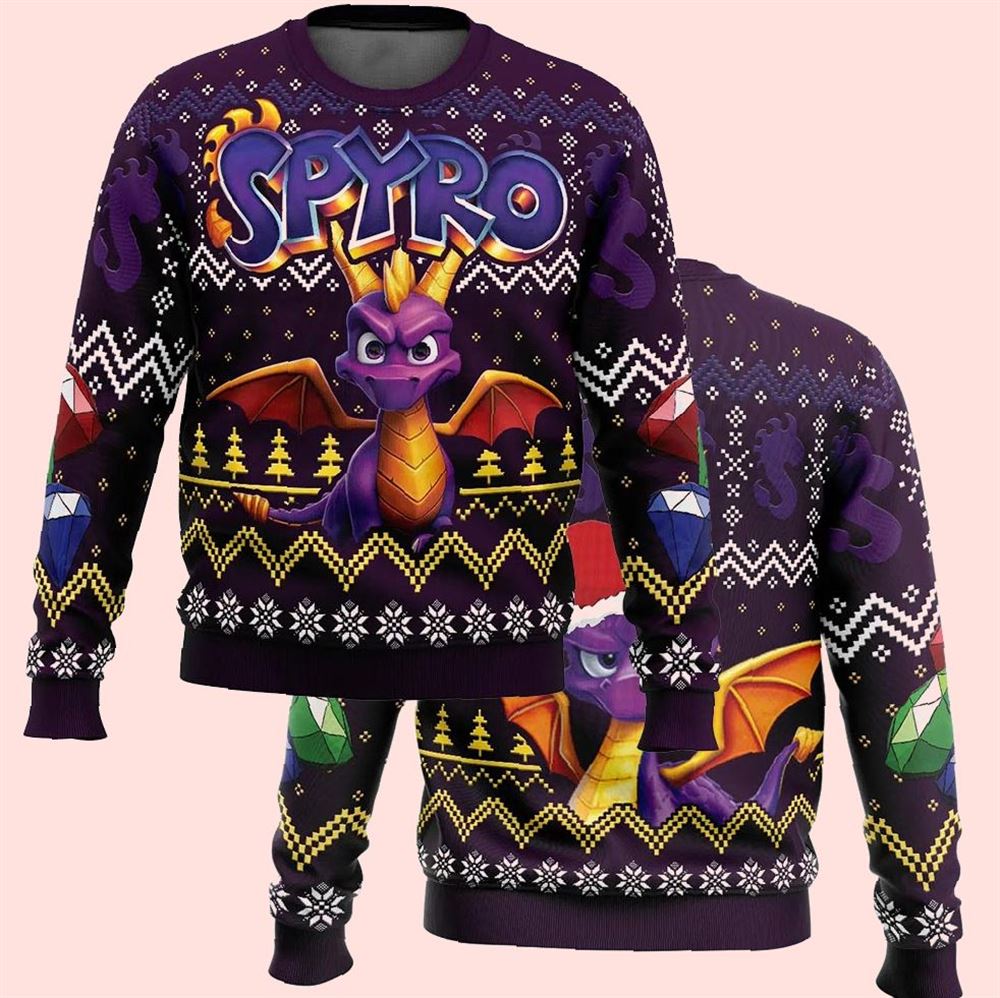 Dragon Spyro Christmas Ugly Sweater
