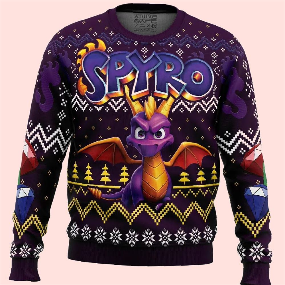 Dragon Spyro Christmas Ugly Sweater