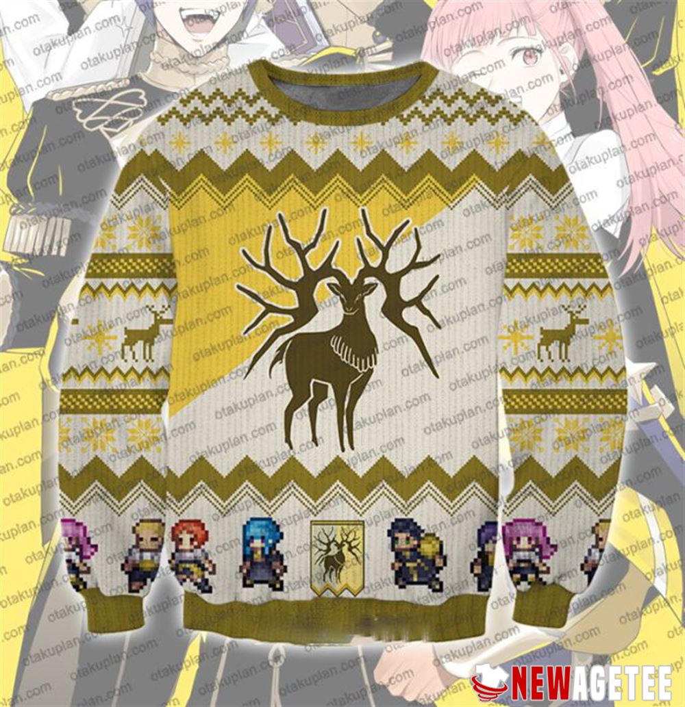 Fire Emblem Three Houses Golden Deer 3d Printed Ugly Christmas Sweater 1