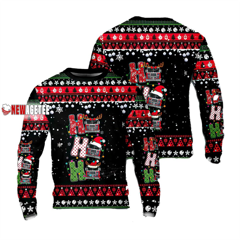 Fire Water Tanker Christmas Sweater