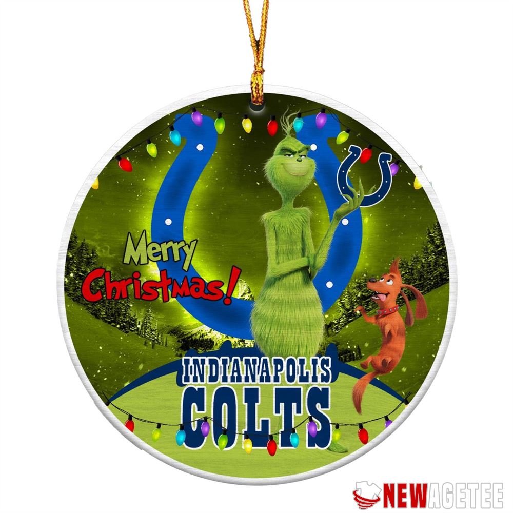 Funny Grinch Houston Texans Nfl Merry Christmas Ornaments Tree Decoration