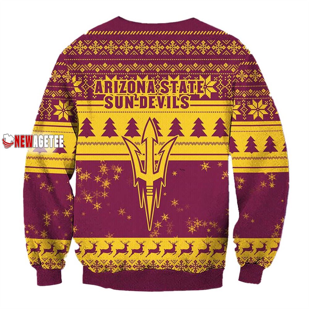 Grinch Stole Arizona State Sun Devils Ncaa Christmas Ugly Sweater