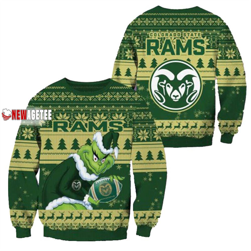 Grinch Stole Colorado State Rams Ncaa Christmas Ugly Sweater