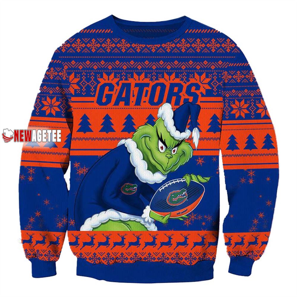 Grinch Stole Florida Gators Ncaa Christmas Ugly Sweater