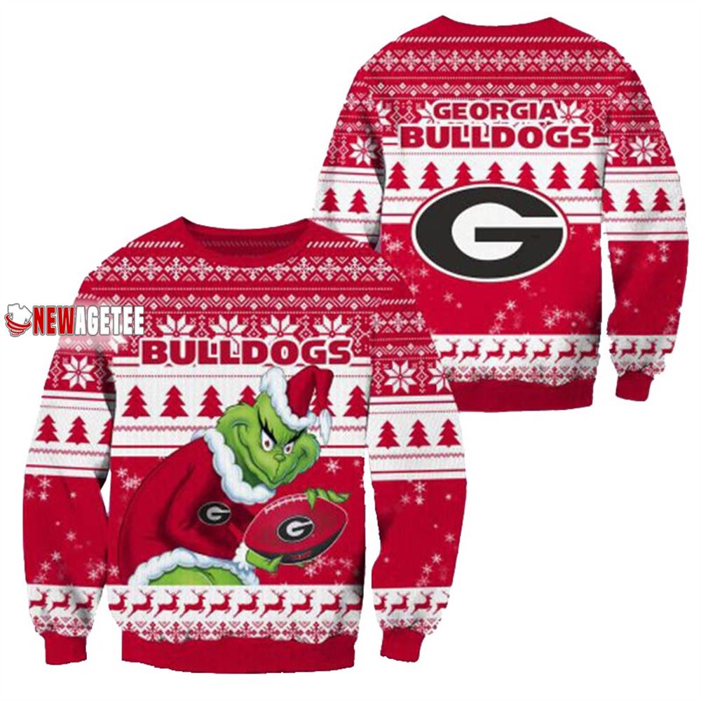 Grinch Stole Georgia Bulldogs Ncaa Christmas Ugly Sweater