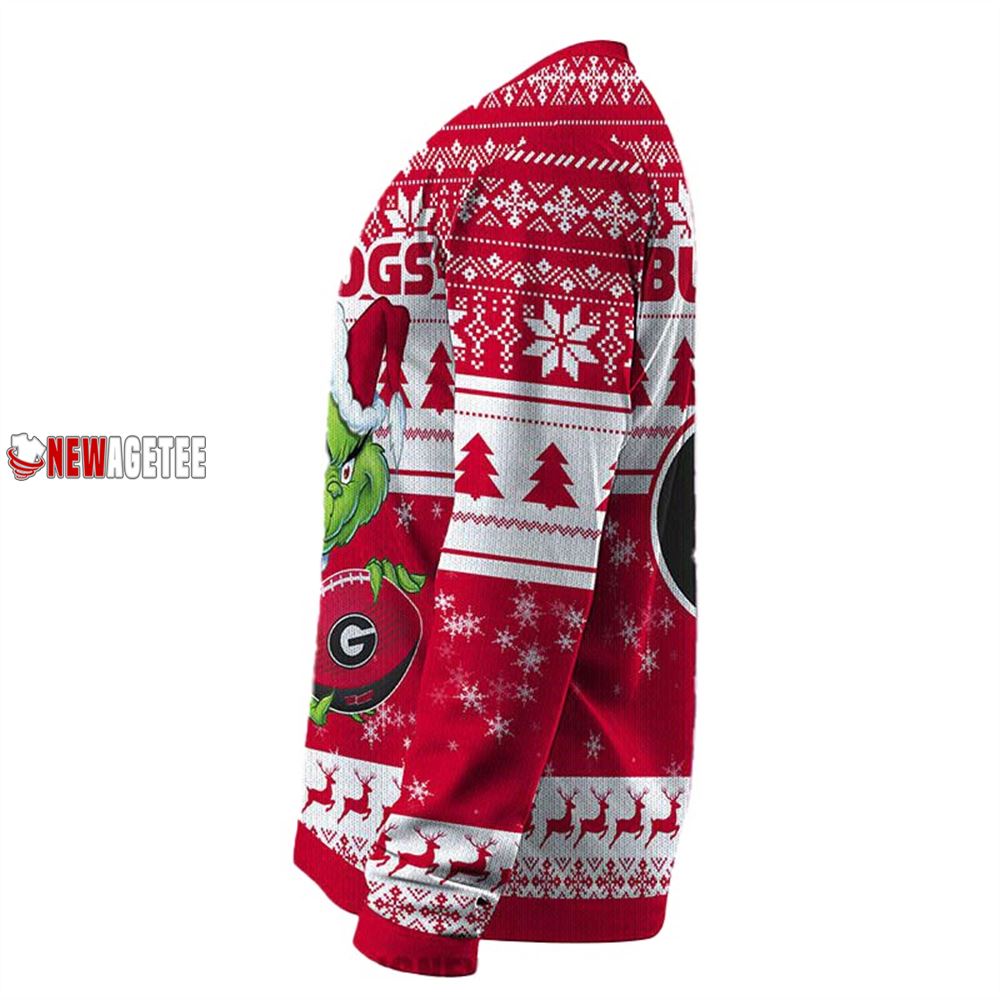 Grinch Stole Georgia Bulldogs Ncaa Christmas Ugly Sweater