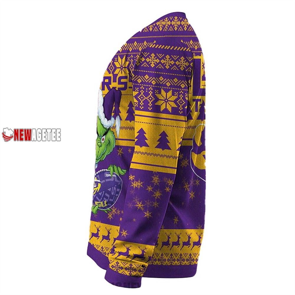 Grinch Stole Lsu Tigers Ncaa Christmas Ugly Sweater