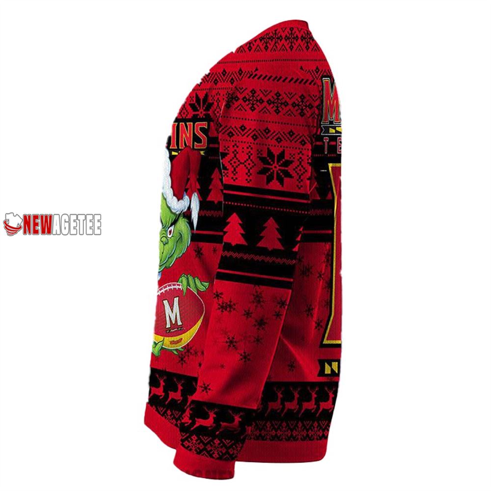 Grinch Stole Maryland Terrapins Ncaa Christmas Ugly Sweater