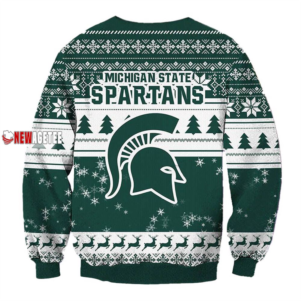 Grinch Stole Michigan State Spartans Ncaa Christmas Ugly Sweater