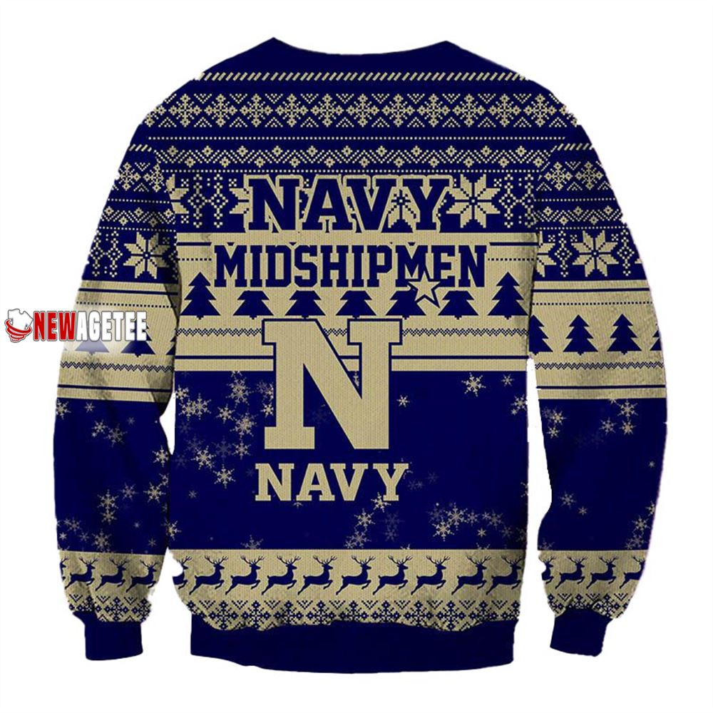 Grinch Stole Navy Midshipmen Ncaa Christmas Ugly Sweater