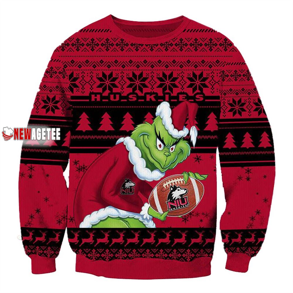Grinch Stole Nc State Wolfpack Ncaa Christmas Ugly Sweater