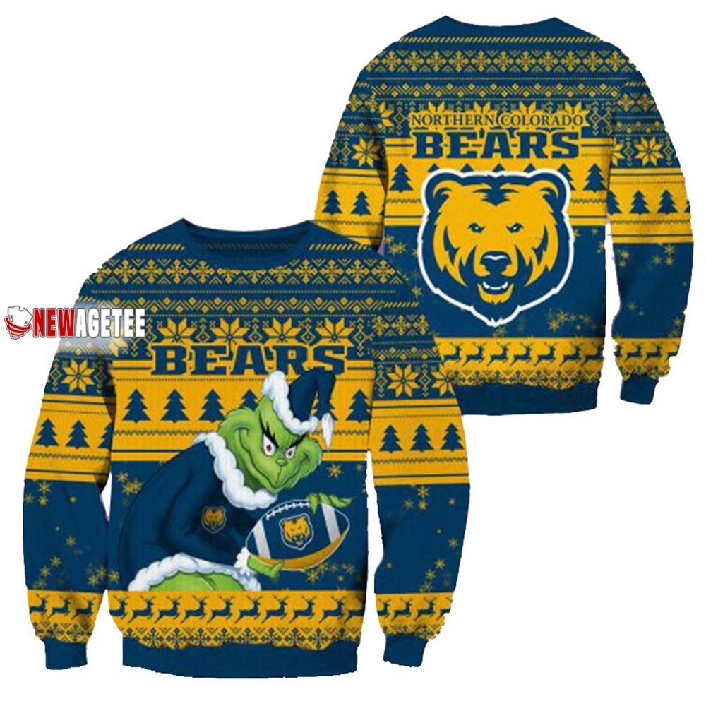 Grinch Stole Northern Colorado Bears Ncaa Christmas Ugly Sweater