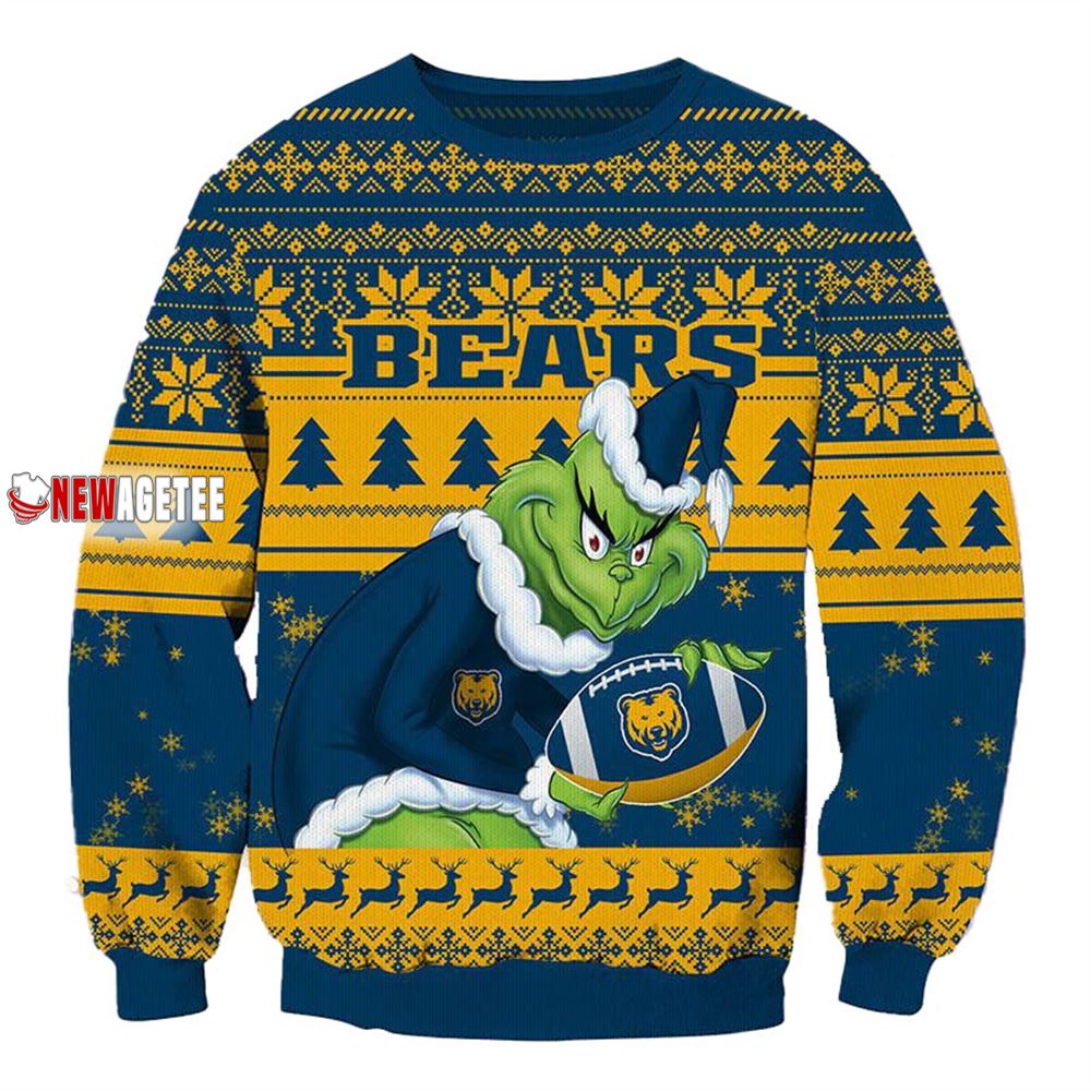 Grinch Stole Northern Colorado Bears Ncaa Christmas Ugly Sweater