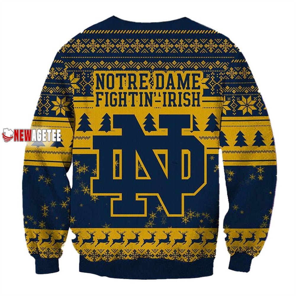 Grinch Stole Notre Dame Fighting Irish Ncaa Christmas Ugly Sweater