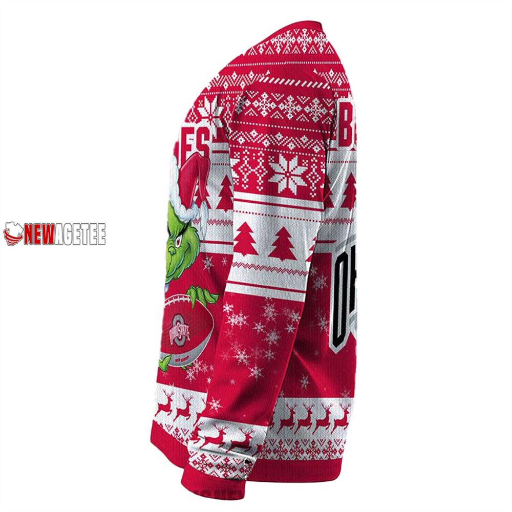 Grinch Stole Ohio State Buckeyes Ncaa Christmas Ugly Sweater