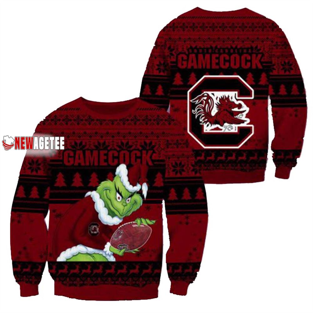 Grinch Stole South Carolina Gamecocks Ncaa Christmas Ugly Sweater