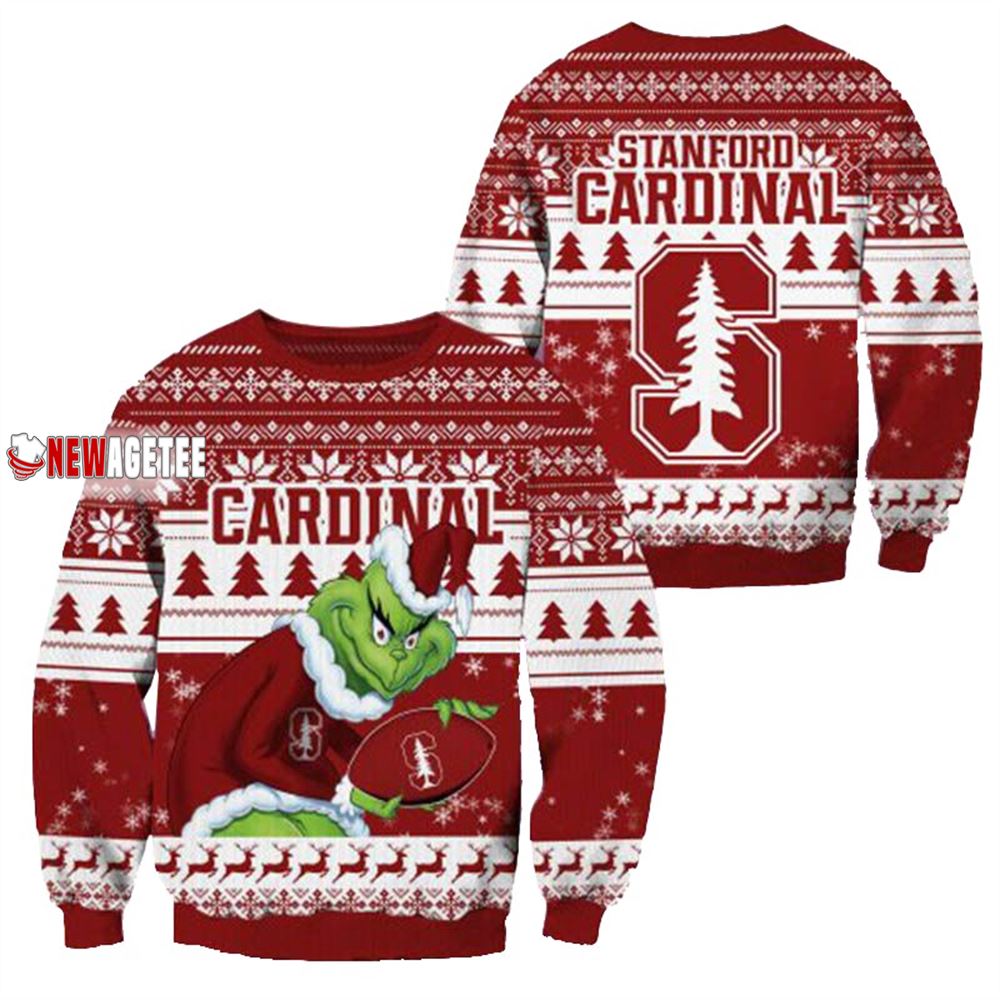 Grinch Stole Stanford Cardinal Ncaa Christmas Ugly Sweater