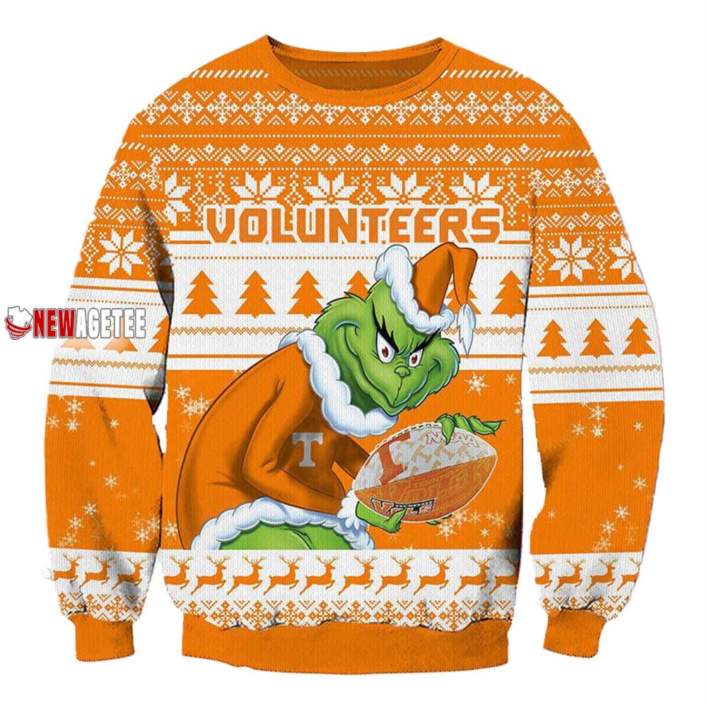 Grinch Stole Tennessee Volunteers Ncaa Christmas Ugly Sweater