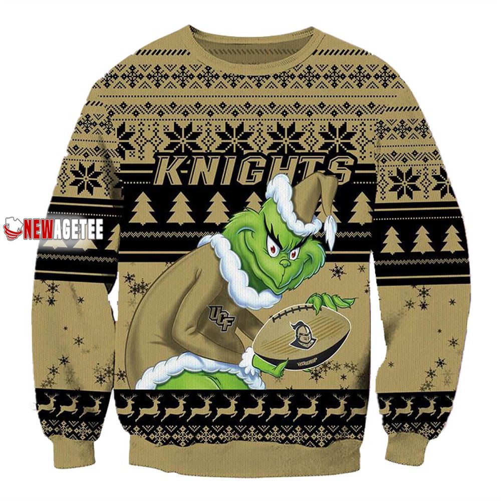 Grinch Stole Ucf Knights Ncaa Christmas Ugly Sweater