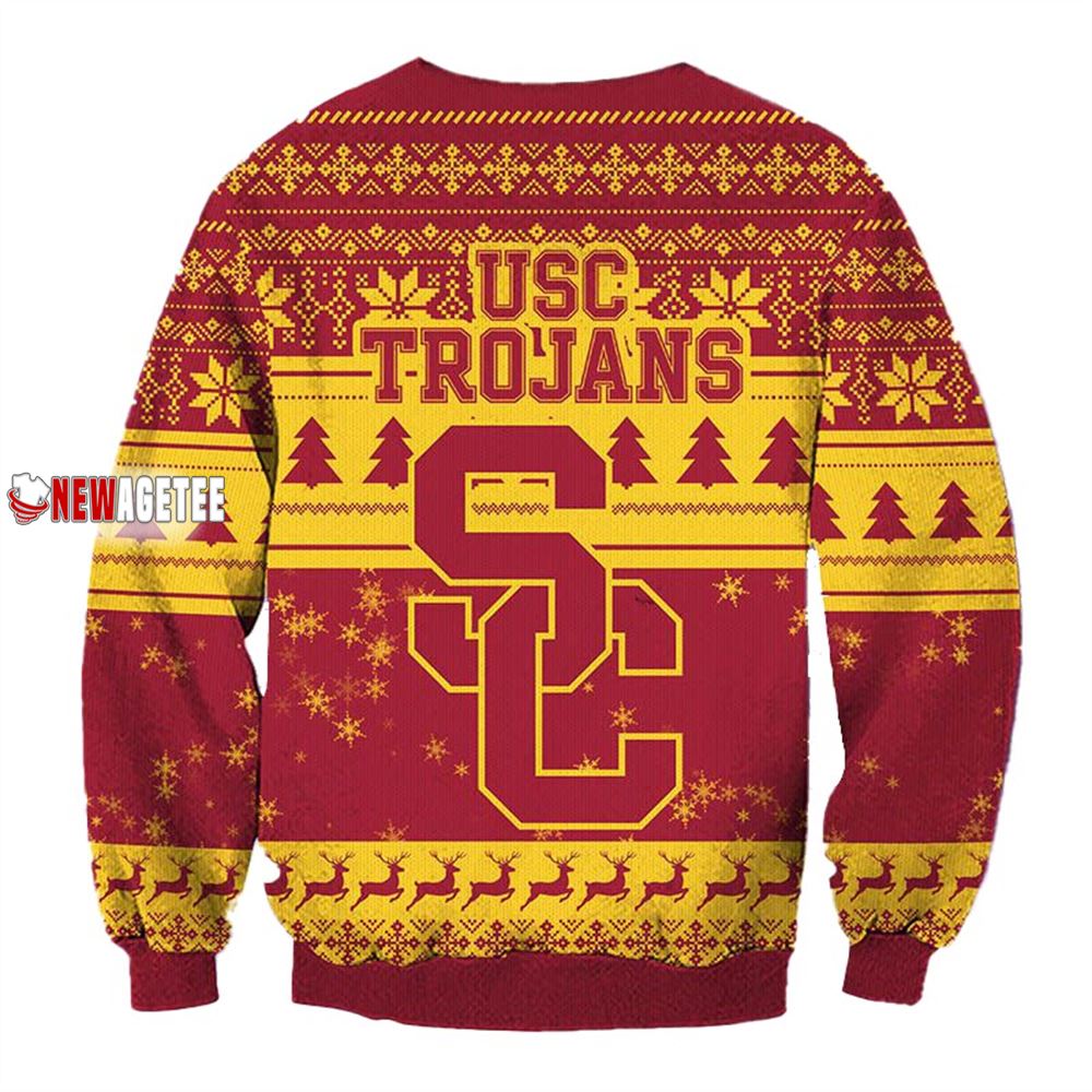 Grinch Stole Usc Trojans Ncaa Christmas Ugly Sweater