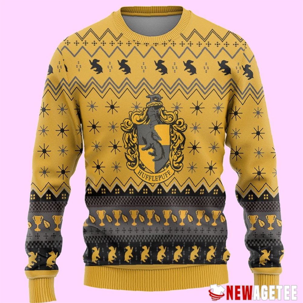 Harry Potter Hufflepuff Quidditch Ugly Christmas Sweater