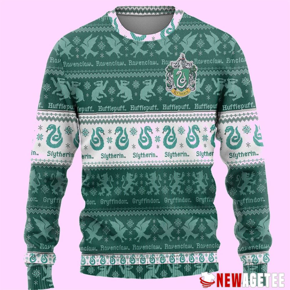 Harry Potter Slytherin Quidditch Ugly Christmas Sweater
