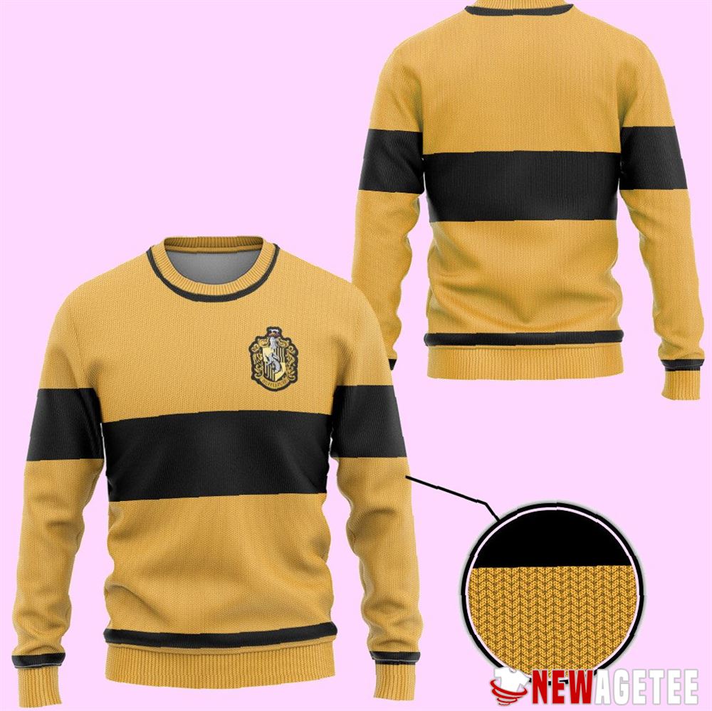 Hp Hufflepuff Quidditch Ugly Christmas Sweater