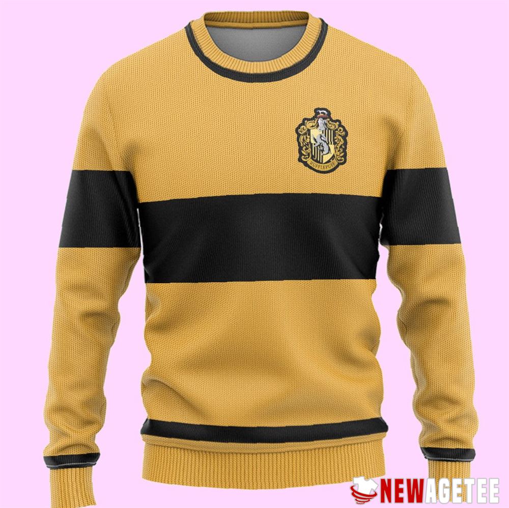 Hp Hufflepuff Quidditch Ugly Christmas Sweater