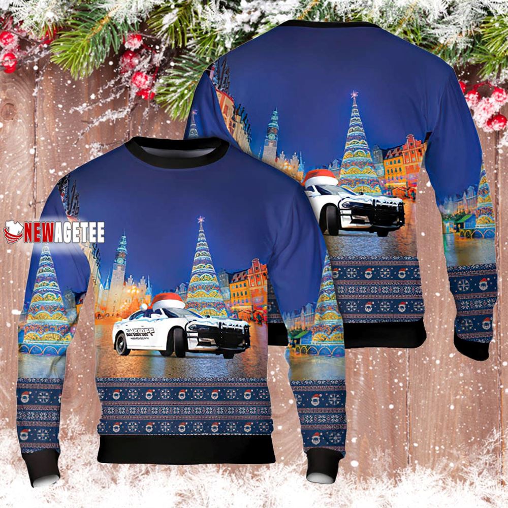 Hughes County Sheriff Oklahoma Christmas Ugly Sweater