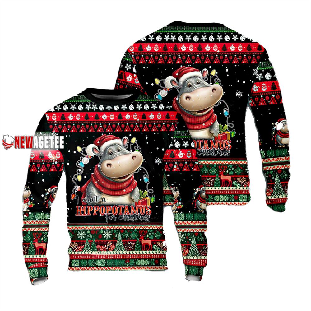 I Dig Christmas Backhoe Loader Sweater