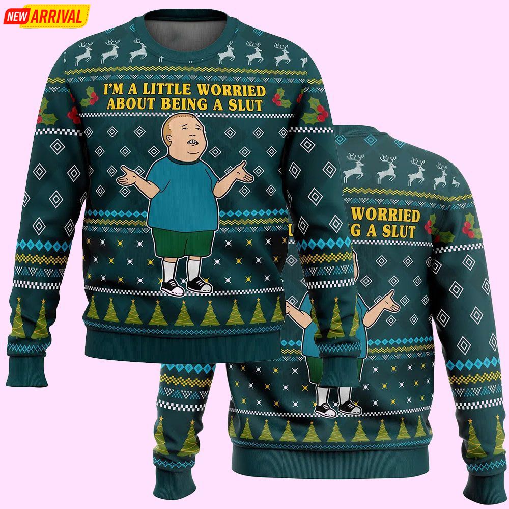 Im A Little Worried King Of The Hill Christmas Ugly Sweater