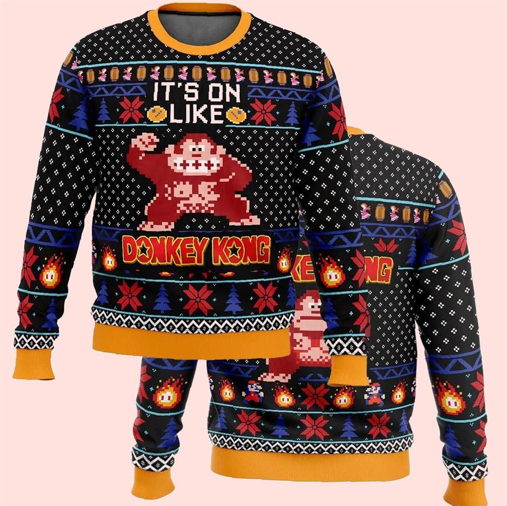 Kong Donkey Kong Christmas Ugly Sweater