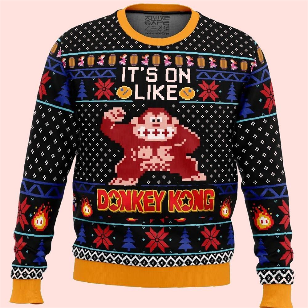 Kong Donkey Kong Christmas Ugly Sweater